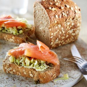Teffbrood sandwich met zalm: Slankbrood recept